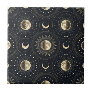 Azulejo De Cerâmica Fase da Lua Celestial (4)