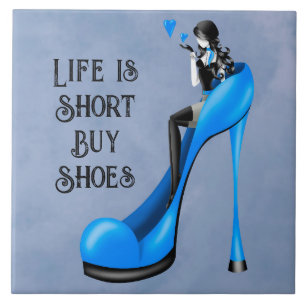 Azulejo De Cerâmica Fashion Diva em Stiletto Blue