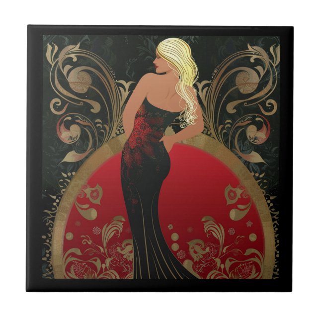 AZULEJO DE CERÂMICA  FASHION-ESQUE #4 (Frente)