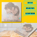 Azulejo De Cerâmica Faux Cracking Vintage Foto Novo Bebê<br><div class="desc">Através de um pouco de magia da plataforma Zazzle,  este modelo converterá sua foto em um falso azulejo cerâmico vintage quebrado. Use-o para imortalizar um evento especial como um novo bebê. Pense nas memórias especiais que você poderia capturar em uma restauração domiciliar ou apenas usá-la como uma trivit.</div>