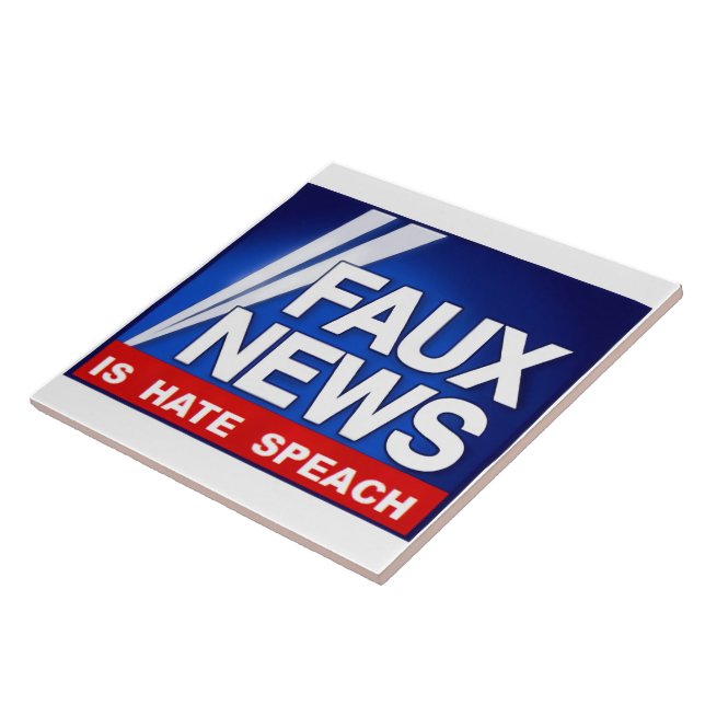 Azulejo De Cerâmica Faux News (Lateral)