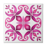 Azulejo De Cerâmica Favor de casamento mexicano-talavera cor-de-rosa i<br><div class="desc">Magenta rosa-quente Espanhol Mexicano Talavera azulejos elegantes favores de casamento impressos azulejos cerâmicos,  cores vibrantes corajosas Espanhol moderno estilo Hacienda Espanhol Casamento cor vibrante azulejos cerâmicas favos de casamento</div>