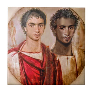 Azulejo De Cerâmica Fayum Lovers ... Período romano no Egito