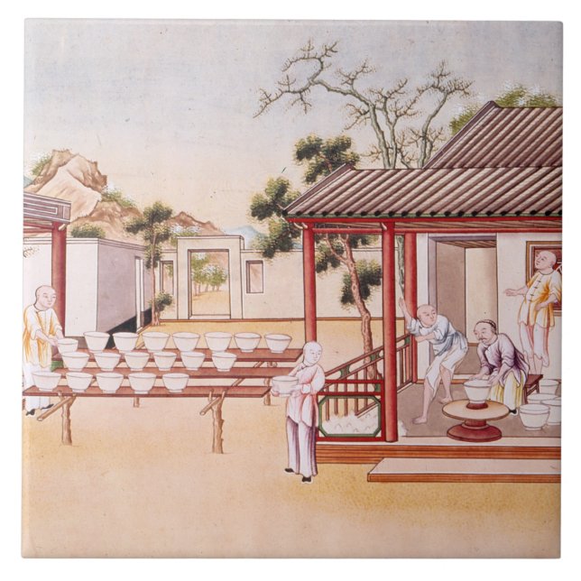 Azulejo De Cerâmica Fazer da porcelana (w/c no papel) (Frente)