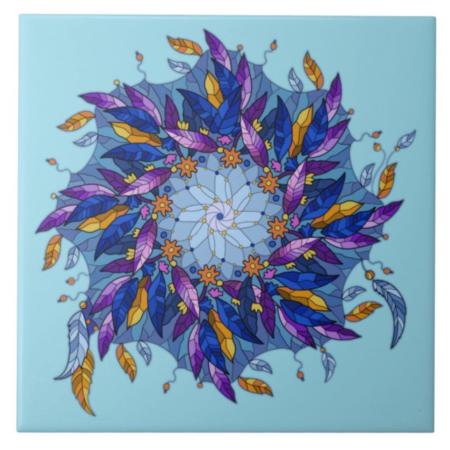 Azulejo De Cerâmica Feather Dream™ (Frente)