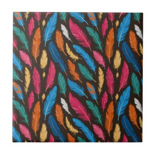 Azulejo De Cerâmica Feathered Fiesta