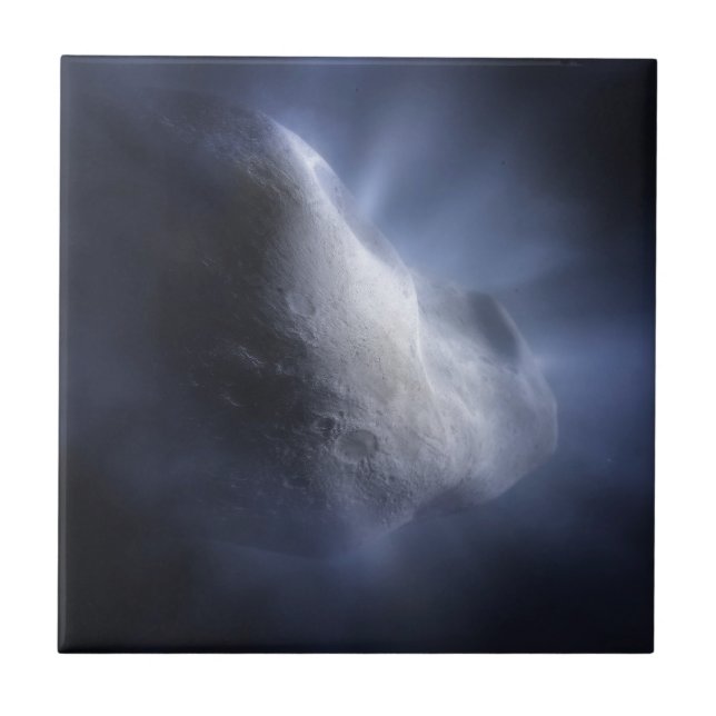 Azulejo De Cerâmica Feche Ilustrativamente O Tempel De Cometa. (Frente)