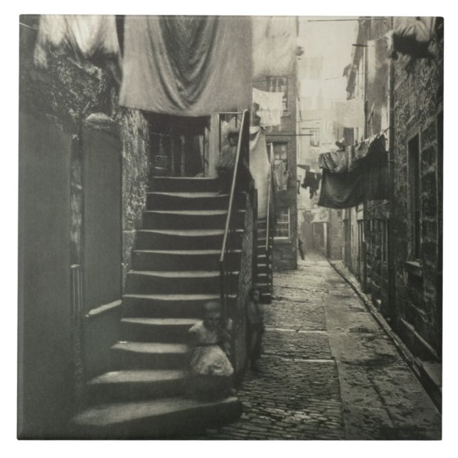 Azulejo De Cerâmica Feche no. 193, 17-27 rua principal, Glasgow, 'de O (Frente)