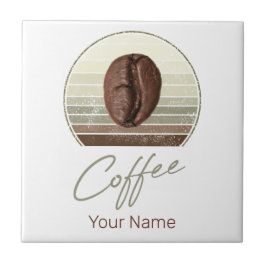 Azulejo De Cerâmica Feijões De Café Para Espresso E Barista Retro