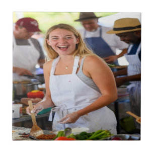 Azulejo De Cerâmica Feira de Cozinha Personalizar Foto
