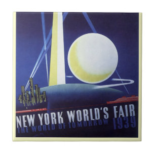 Azulejo De Cerâmica Feira Mundial da Cidade de Nova York em 1939, Viag