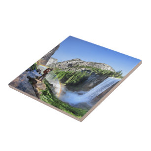 Azulejo De Cerâmica Feixe-queda vernal e arco-íris - Yosemite