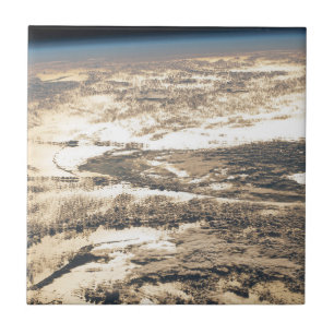 Azulejo De Cerâmica Feixes De Sol Ao Largo Do Oceano Atlântico