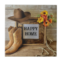 Felicidade em Casa Vaqueira Estilo Cowboy Com Bota