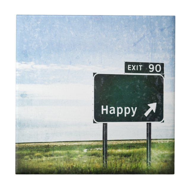 Azulejo De Cerâmica Feliz (Frente)