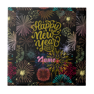 Azulejo De Cerâmica Feliz ano novo 2023 Thunder_Cove
