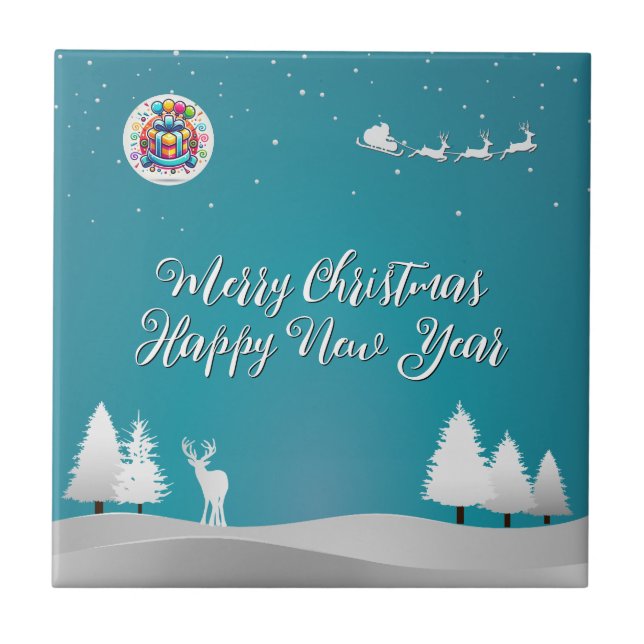 Azulejo De Cerâmica Feliz feliz (Frente)