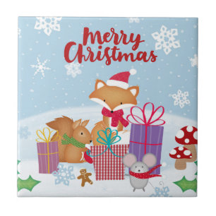 Azulejo De Cerâmica Feliz Natal