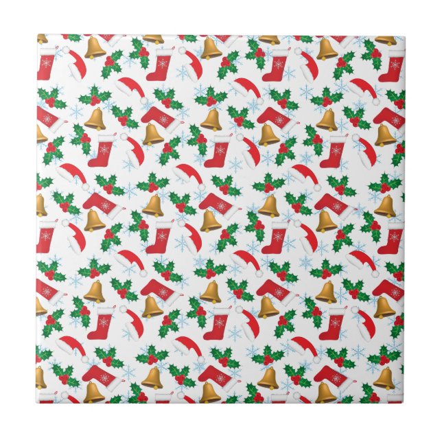 Azulejo De Cerâmica Feliz Natal (Frente)