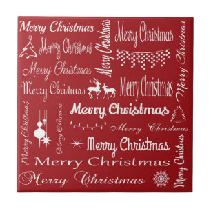 Azulejo De Cerâmica Feliz Natal