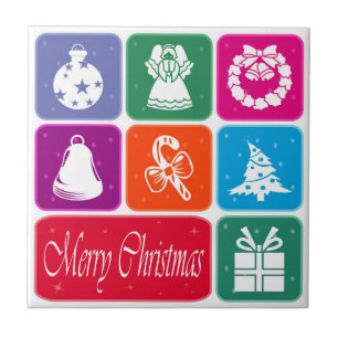 Azulejo De Cerâmica Feliz Natal