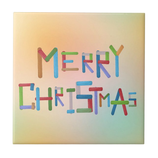 Azulejo De Cerâmica Feliz Natal (Frente)