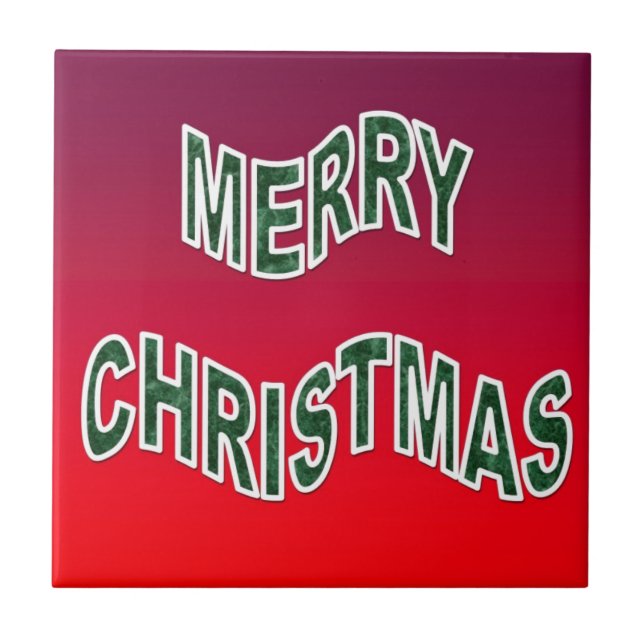 Azulejo De Cerâmica Feliz Natal (Frente)