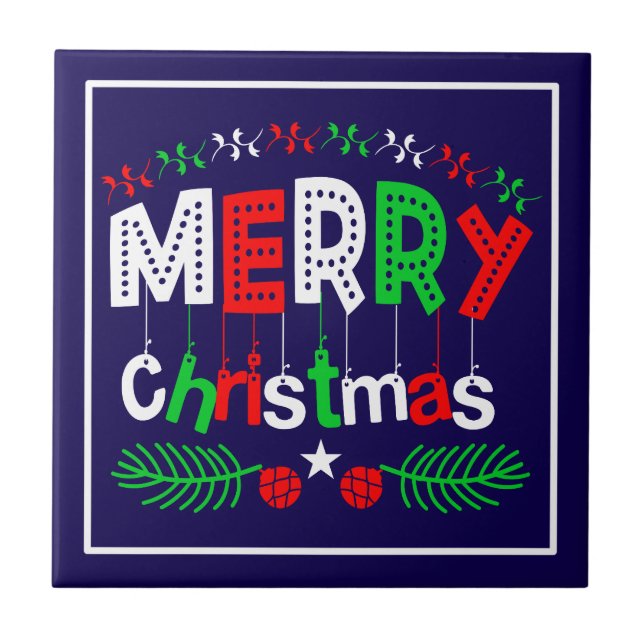 Azulejo De Cerâmica Feliz Natal-85923 (Frente)