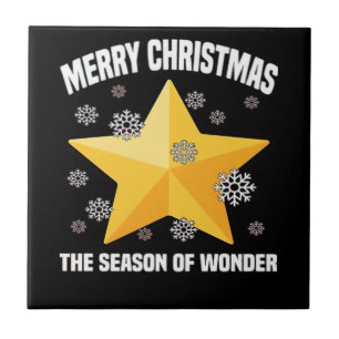 Azulejo De Cerâmica FELIZ NATAL - A ESTAÇÃO DO ESPANTO Estrela e N