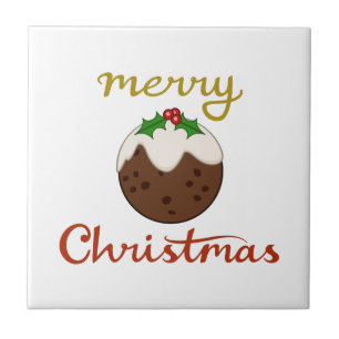 Azulejo De Cerâmica Feliz Natal+Design Pudim