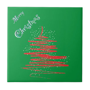 Azulejo De Cerâmica Feliz Natal Flocos de Neve
