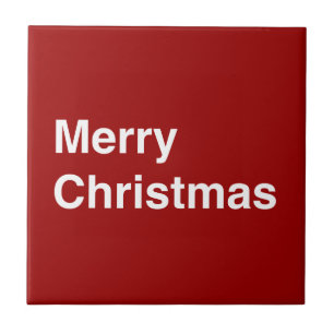 Azulejo De Cerâmica Feliz Natal Helvetica