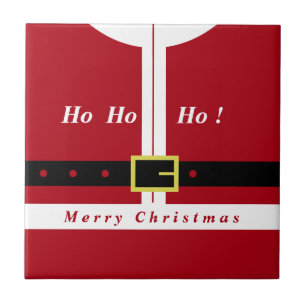 Azulejo De Cerâmica Feliz Natal - Papai Noel - Presentes Para Todos