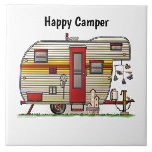 Azulejo De Cerâmica Feliz Trailer de Camper