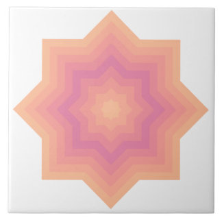 Azulejo De Cerâmica Felpudo Peach Aurora Pink Stars Azulejo Cerâmica