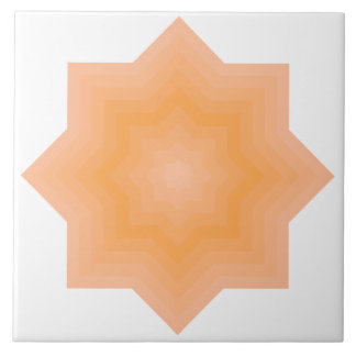 Azulejo De Cerâmica Felpudo Pêssego Laranja Estrelas Azulejo Cerâmica