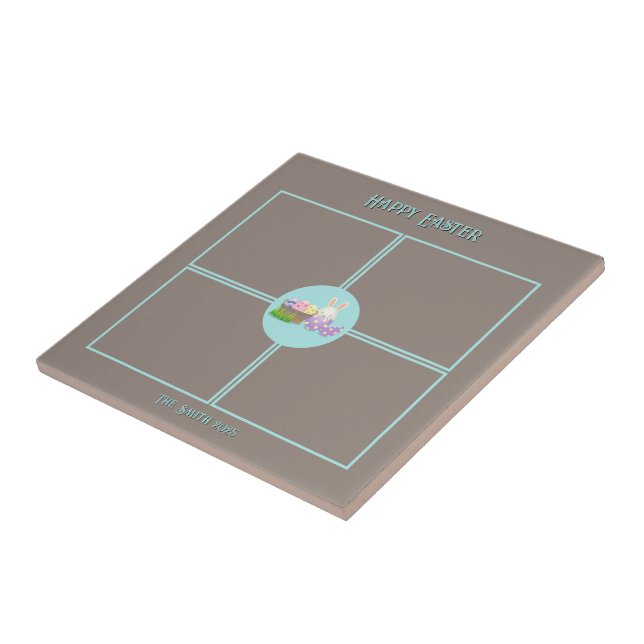 Azulejo De Cerâmica Felz pascoa deseja cerâmica (Lateral)