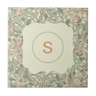 Azulejo De Cerâmica Feminino macio floral do vintage