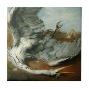Azulejo De Cerâmica Ferido Heron (por George Frederick Watts)