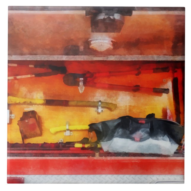 Azulejo De Cerâmica Ferramentas de bombeiro do comércio (Frente)