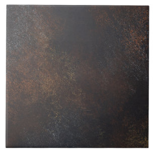 Azulejo De Cerâmica Ferro Fundido Escuro Metal Industrial Bronze Envel