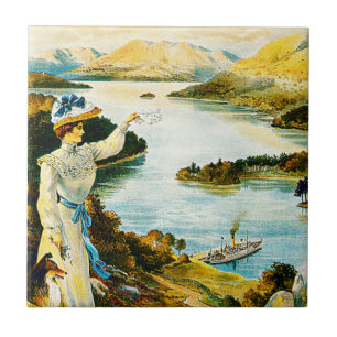 Azulejo De Cerâmica Ferrovia Furness ~ Lady of the Lake