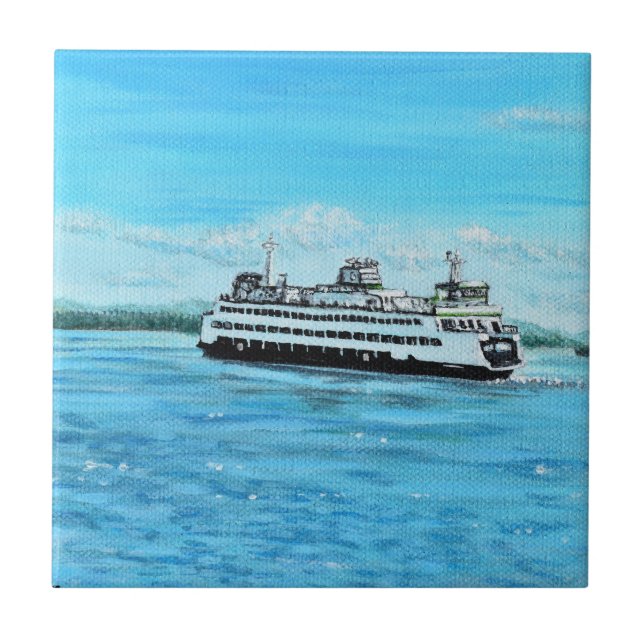 Azulejo De Cerâmica Ferry Painting (Frente)