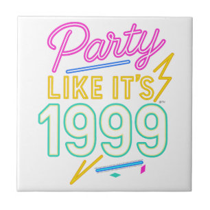 Azulejo De Cerâmica Festa Como Se Fosse 1999®™ – Neon Voltage