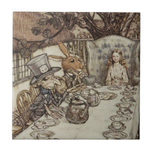 Azulejo De Cerâmica Festa de Aniversário Não Aniversário da Alice Coel