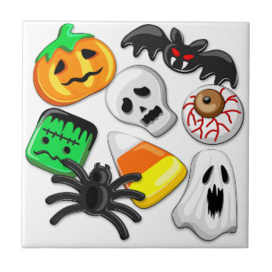 Azulejo De Cerâmica Festa de Candies do Halloween Spooky