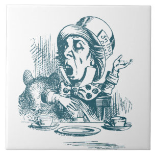 Azulejo De Cerâmica Festa de Chá Mad Hatter