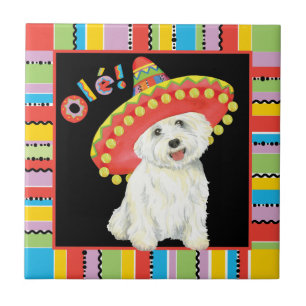 Azulejo De Cerâmica Festa Westie