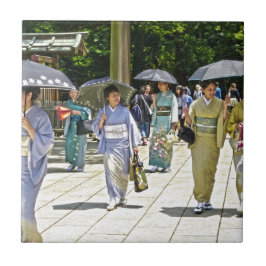 Azulejo De Cerâmica Festival do Santuário Japonês