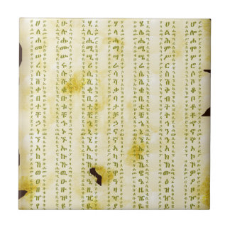 Azulejo De Cerâmica Fidel Amárico em Pergaminho Antigo